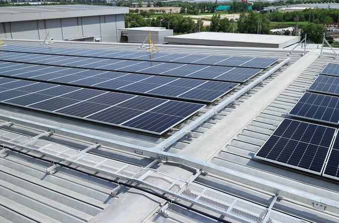 Industrial Shed Solar Plant