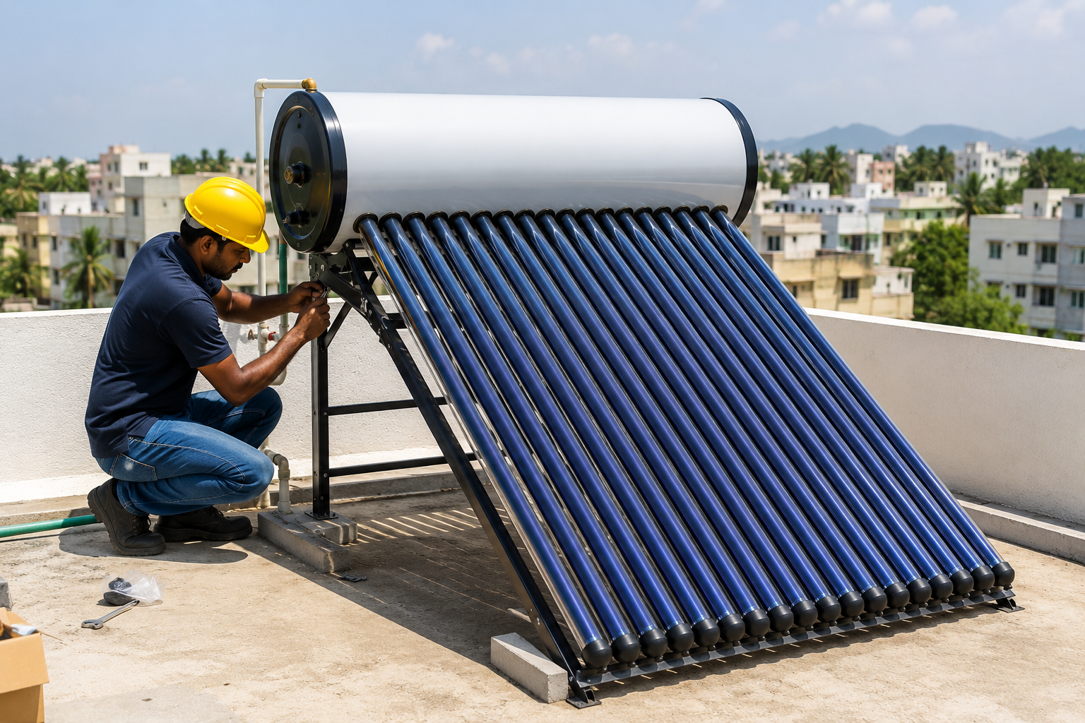Solar Water Heater Installation